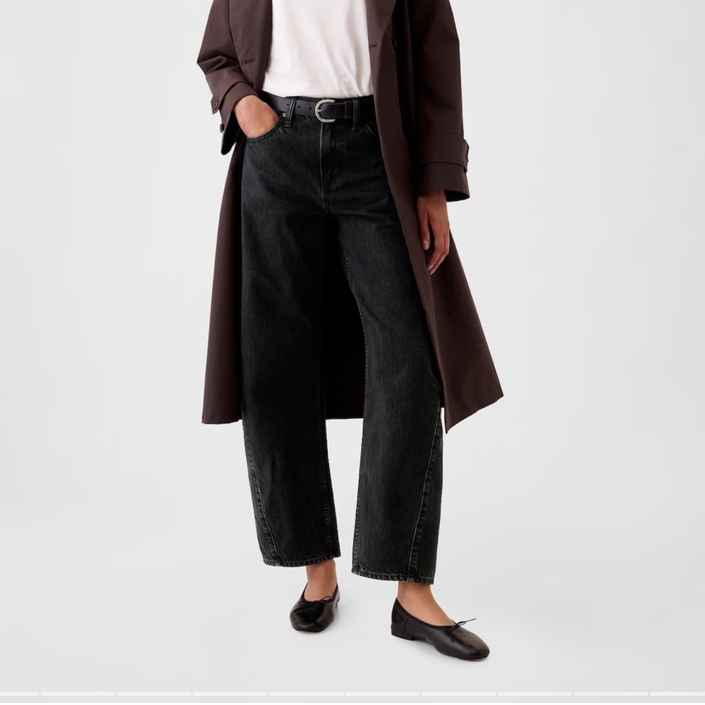 GAP Black Wide Leg Jeans